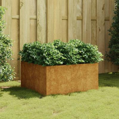 VidaXL Plantenbak 80x80x40 cm cortenstaal