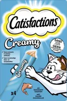 Catisfactions Kattensnack Zalm Creamy 4x10g - thumbnail