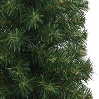 VidaXL Kunstkerstboom met standaard smal 210 cm pvc groen - thumbnail