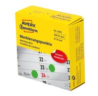 Avery marking dots, diameter 10 mm, rol met 800 stuks, groen - thumbnail