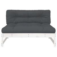 Middenbank 120x80 cm massief grenenhout wit - thumbnail