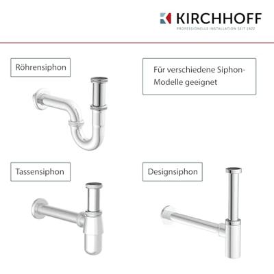 Kirchhoff Dompelbuis, 1 1/4" x 300 x 32 mm, voor sifon - 98848318