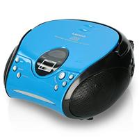 Draagbare FM-radio met CD Blauw / Zwart - thumbnail