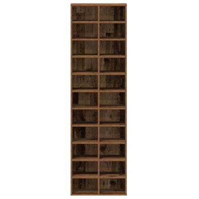 Schoenenkast 54x34x183 cm spaanplaat oud hout