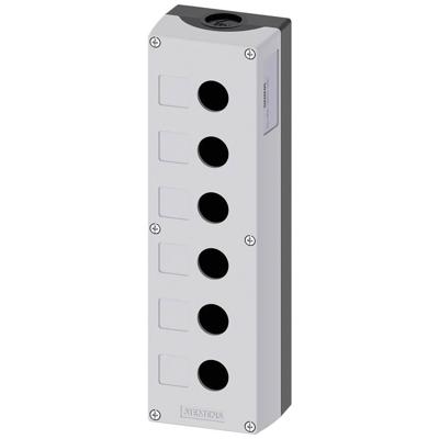 Siemens 3SU1806-0AA00-0AB1 Lege behuizing 6 inbouwplaatsen (l x b x h) 280 x 85 x 64 mm Grijs 1 stuk(s) Siemens 3SU1806-0AA00-0AB1 Lege behuizing 6 inbouwplaatsen (l x b x h) 280 x 85 x 64 mm Grijs 1 stuk(s)