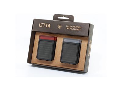 LITTA verlichtingsset zonne-energie zwart LITTA verlichtingsset zonne-energie zwart