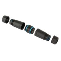 TECHLY Professional 105896 Cat.6 RJ45 F/F waterdicht IP68 zwart - thumbnail