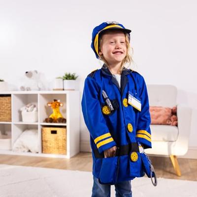 Melissa & Doug verkleedset politie inclusief walkietalkie met geluid