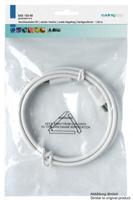 Axing Antenne Aansluitkabel [1x Antennestekker 75 Ω - 1x Antennebus 75 Ω] 2.50 m 85 dB Wit - thumbnail