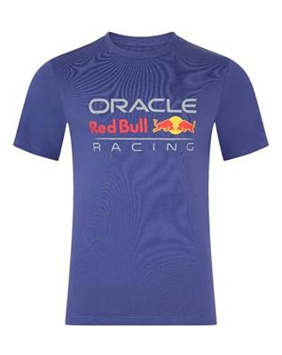 Red Bull Racing T-shirt - 128-134 - Kids - Large Front Logo T-shirt - Blauw - Max Verstappen