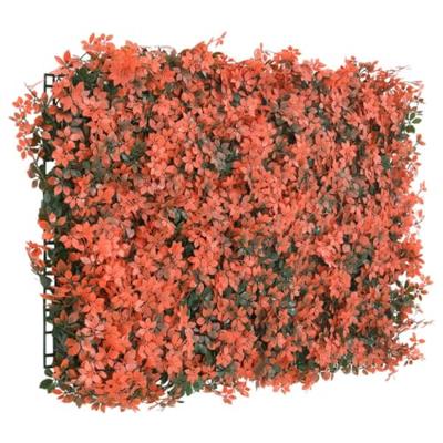 VidaXL Hek met kunstesdoornblad 24 st 40x60 cm lichtrood