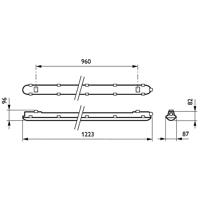 Philips LED Waterdichte Montagebalk CoreLine WT120C G2 29W 4000lm - 840 Koel Wit | 120cm - thumbnail