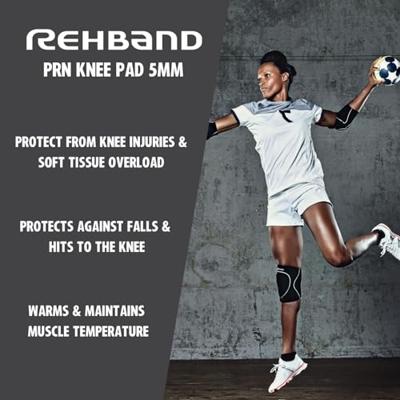 SALE! Rehband 405406 PRN Knee Pad 5 mm & 3,5 mm - Black - Maat M