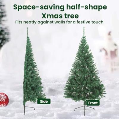 VidaXL Kunstmatig voorverlicht kerstboom met 300 led groen 210 cm pvc