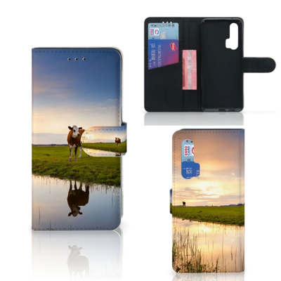 Honor 20 Pro | Telefoonhoesje | Met pasjeshouder | Koe