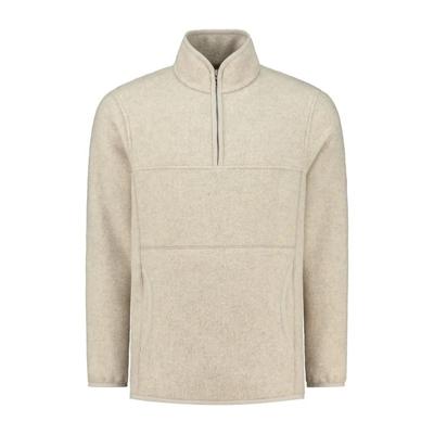 Blue loop Mackinaw Half Zip Sweater Trui Heren Beige XL