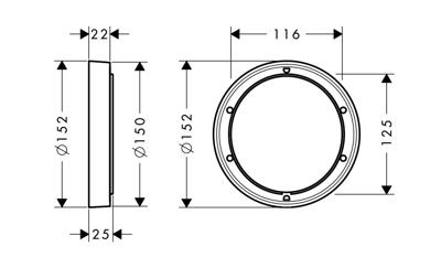 Hansgrohe I-Box opvulroset 15 mm. voor i-box