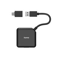 Hama USB-hub 4-poorts USB 3.2 Gen1 5 Gbit/s Incl. USB-C-adapter - thumbnail