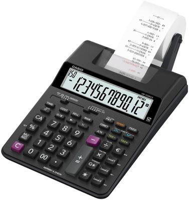 Casio HR 150 RCE Bureaurekenmachine met printer Zwart Aantal displayposities: 12 werkt op batterijen, werkt op het lichtnet (optioneel) (l x b x h) 295 x 165 x