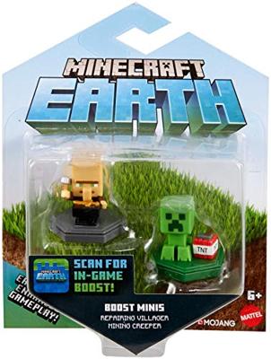 Minecraft Earth Boost Mini Figures 2-Pack - Villager & Creeper