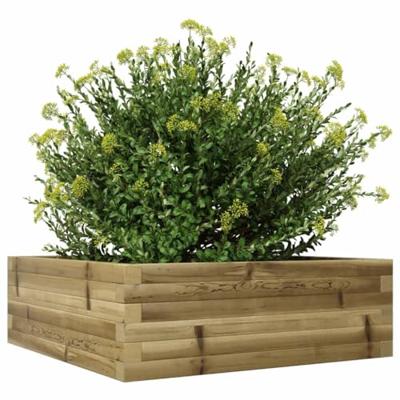 VidaXL Plantenbak 70x70x23 cm geïmpregneerd grenenhout