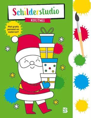 Standaard Uitgeverij Kleurboek met verfpalet en penseel kerstmis Standaard Uitgeverij Kleurboek met verfpalet en penseel kerstmis