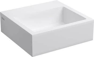 Fontein Clou Flush 1 28x27x9cm Aluite Mat Wit (Met Voorbewerkt Kraangat)