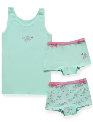 Funderwear meisjes setje - Horse - Katoenen Kinderondergoed