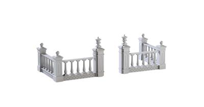 Kerstfiguur Plaza fence set of 4 LEMAX - Lemax