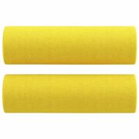 4-delige Loungeset met kussens stof lichtgeel - thumbnail