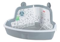 ZOLUX HOEKTOILET KNAAGDIER GRIJS - thumbnail