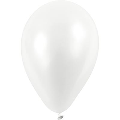 Creativ Company Ballonnen, d 23 cm, wit, 10 stuk/ 1 doos