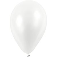Creativ Company Ballonnen, d 23 cm, wit, 10 stuk/ 1 doos - thumbnail