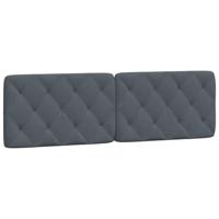 Bedframe zonder matras 160x200 cm fluweel donkergrijs - thumbnail