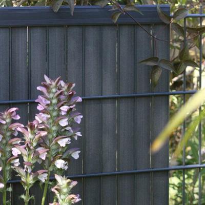 Privacy lamellen composite kit 2d H203 x L100 cm antraciet Fensoplate Effenso - Effenso