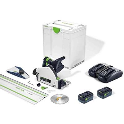 Festool TSC 55 5,0 KEBI-Plus/XL-FS Accu Invalcirkelzaag 18V 5.0Ah in Systainer met Geleiderail FS 1400/2 - 577391 - thumbnail