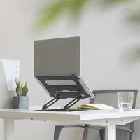ACT Laptopstandaard. aluminium. inklapbaar. traploos in hoogte verstelbaar - thumbnail