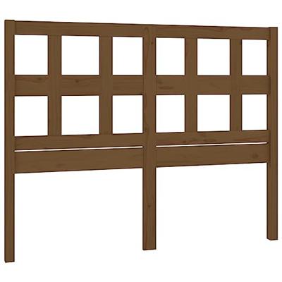 Hoofdbord 125,5x4x100 cm massief grenenhout honingbruin