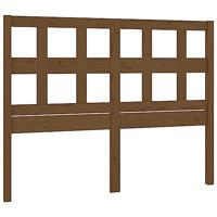 Hoofdbord 125,5x4x100 cm massief grenenhout honingbruin - thumbnail