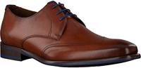 Floris van Bommel leren veterschoenen cognac - thumbnail