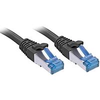LINDY 47411 RJ45 Netwerkkabel, patchkabel CAT 6 S/FTP 0.50 m Zwart 1 stuk(s) - thumbnail