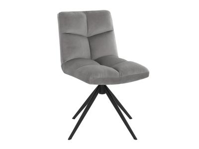 HOME DELUXE Set van 2 eetkamerstoelen Noda (Fluweel lichtgrijs)
