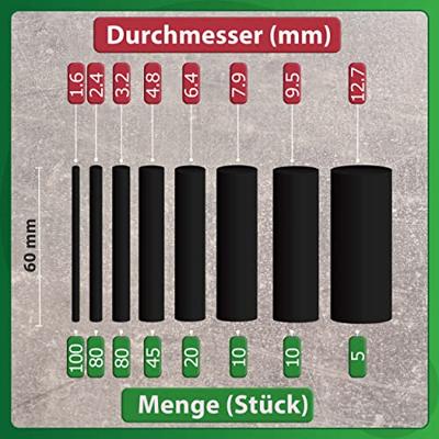Quadrios 1807CA006 Krimpkous assortiment Zwart Krimpverhouding:3:1 1 set(s)