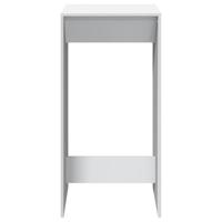 Bartafel 51x50x103,5 cm bewerkt hout wit - thumbnail