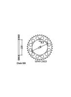 ESJOT Chain wheel 520 39z steel black - thumbnail