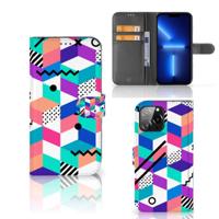 iPhone 13 Pro Max | Book Case | Blokken Kleurrijk - thumbnail