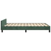 Bedframe zonder matras 120x190 cm fluweel donkergroen - thumbnail