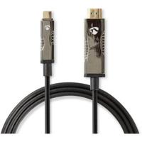 Nedis CCBG6410BK500 Usb Type-c™ Naar Hdmi™-kabel Aoc Type-c™ Male - Hdmi™-connector 50.0 M Zwart - thumbnail