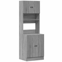 Keukenkast 60x50x180 cm bewerkt hout grijs sonoma eiken - thumbnail