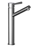 CORNWALL ééngreepsmengkraan voor wastafel opbouw, chroom hoge uitloop keramische schijven geluidsarme, verwisselbare 35 mm-cartouche flexibele metalen aansluitslangen 350 mm volgens DVGW/KTW- - thumbnail